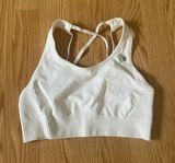 Women's Best White Strappy Seamless Sports Bra Photo 0