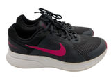Nike Run Swift 2 Womens 10 Wide Running Shoes Grey Fireberry CV0568-011 Photo 0
