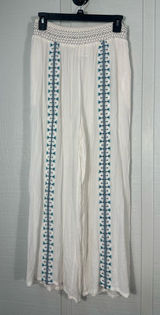 Goa White Wide Leg White Pants Size Medium EUC Photo 0