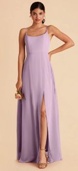 NWT Birdy Grey Amy Lavender Chiffon Maxi Dress Size M Photo 0