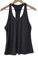 NoBull Athletic Racerback Tank Top Women Sz M Gray Scoop Neck Workout Gym Photo 0