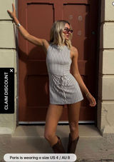 Princess Polly Striped Romper Tie Photo 0
