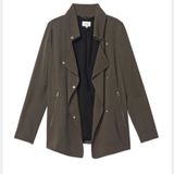 Aritzia Wilfred Mayet Crepe Jacket in Olive Green Size XXXS Photo 0