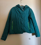 Stio East Butte Insulated Puffer Jacket Sz M Teal Green Outdoor Winter Hood Photo 0