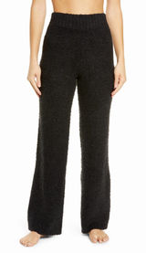 SKIMS Cozy Knit Boucle Lounge Pants Onyx Black S/M Minimalist Cozycore Winter Photo 0
