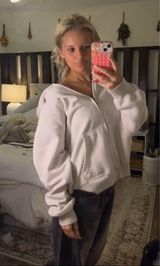 TJ Maxx Zip-Up Jacket Hoodie Cropped Photo 0