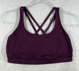 Lululemon Energy Bra Strappy Back Sports Bra Purple Size 10 W5481S Photo 0