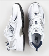 New Balance White and Gray Women's Shoes Photo 0