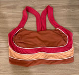 Free People Movement Pink and Brown Sports Bra Size Small Photo 0
