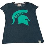 VTG Victoria's Secret PINK Michigan State Spartans Sequin T-Shirt Size L Gameday Photo 0