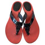 Gucci Black Patent GG Kitten Heel Thong Sandals 6.5B‎ Photo 0