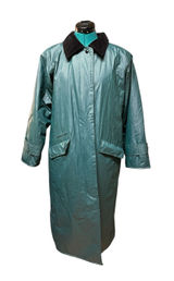 Vintage Misty Harbor Green Plaid Women’s Size M Flannel Lined Rain Coat Photo 0