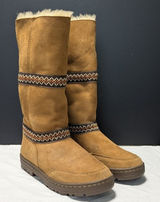 UGG Sundance Revival Shearling Boots Sheepskin Chestnut Tan Womens 7 Winter Cozy Photo 0