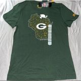 New Duluth Trading Women's Packers Longtail T-Shirt Green Bay NFL Small Photo 0