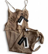 Tiger-mist Women's Tan and Gold Dress Photo 0