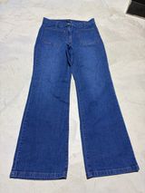 J. Crew Wide Leg Women's Jeans Blue 25 Photo 0