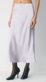 Babaton Aritzia Slip Satin Maxi Skirt Limited Edition swoon lavender 10 Photo 0