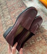 Red Leather Loafers Size 9 Photo 0