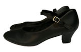 Theatricals Footwear T3100 Black Character Dance Shoes Mary Jane 7.0W 1.5" Heel Photo 0