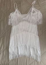 White fringe dress Size L Photo 0