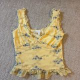 Yellow floral top Size XS Photo 0