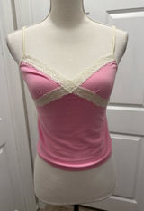 Victoria's Secret PINK Lace Trim Camisole Top Size S Photo 0