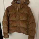 NWT Aritzia The Superpuff Cushcord Corduroy size XS in Brown 700+ Fill Photo 0