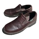 Eastland Newport Womens 10W Dark Brown Leather Slip On Clogs Shoes Granola Girl Photo 0