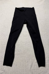 Lululemon Fast and Free High-Rise Tight 25 Black Nulux Leggings W5BXQS Size 6 Photo 0