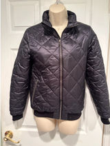 Patagonia Diamond Quilted Bomber Jacket Womens XS Black Full Zip STY28106 FA19 Photo 0