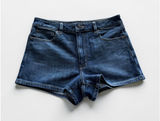 American Eagle Outfitters Womens Dark Wash Stretch Denim Shorts Size 6 Photo 0