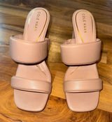Cole Haan Women's Block Heel Sandals‎ tan Leather classic wedding size 9 career Photo 0
