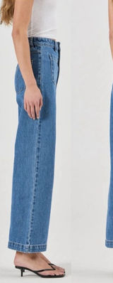 Rolla’s Sailor High Rise Wide Leg Jeans Women’s Sz 29 Blue Patch Pocket Spade Photo 0
