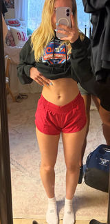 Red Lululemon Hotty Hot Shorts 2.5" Photo 0
