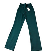 NEW Universal Standard 00-0 Women Green Straight Leg Elastic Pants‎ Photo 0