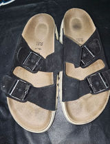 Birkenstock Papillio Black Arizona Chunky Sandals 39 Womens 8‎ Mens 6 Photo 0