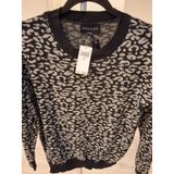 Premise Size S Chic Leopard Print Womens Long Sleeve Sweater Photo 0