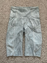 Lululemon White Blue Fog Fast and Free Short 10" Photo 0