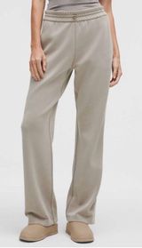 Lululemon Softstreme High Rise Pants Sz 0 Straight Leg Warm Ash Grey W5EGTS Photo 0