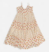 Patrons-of-peace Women's Cream and Orange Dress Photo 0