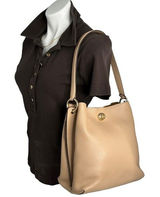 COACH Charlie Bucket Bag Sand Taupe Beige Everyday Classic Gold Hardware ($350) Photo 0
