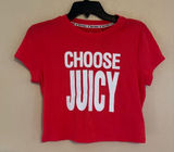 NWT Juicy Couture Choose Juicy Baby Tee sz XS Photo 0