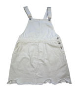 Envy White Denim Overall Skirt Womens Small‎ Pinafore Dress Mini Festival Boho Photo 0