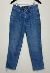 Hollister Curvy Ultra High-Rise Paper‎ Bag Mom Jeans Size 26 Photo 0