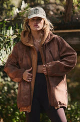 FP Movement Women's Canyon Crushin Jacket Toasted Almond Size XL NWT $228 MSRP Photo 0