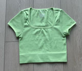 Wild Fable lime green tight athletic crop top women’s XS Photo 0