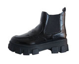 Circus by Sam Edelman Black Chelsea Loafer Platform Lug Sole Boots Size 9 Photo 0