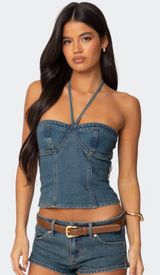 Denim Edikted Top Photo 0