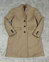 J Crew Regent Blazer Womens 0 Petite Wool Camel Lined Long Jacket Preppy Photo 0