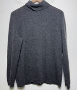 Charter‎ Club Women 100% Cashmere Sweater Large Gray Turtleneck Old Money Photo 0